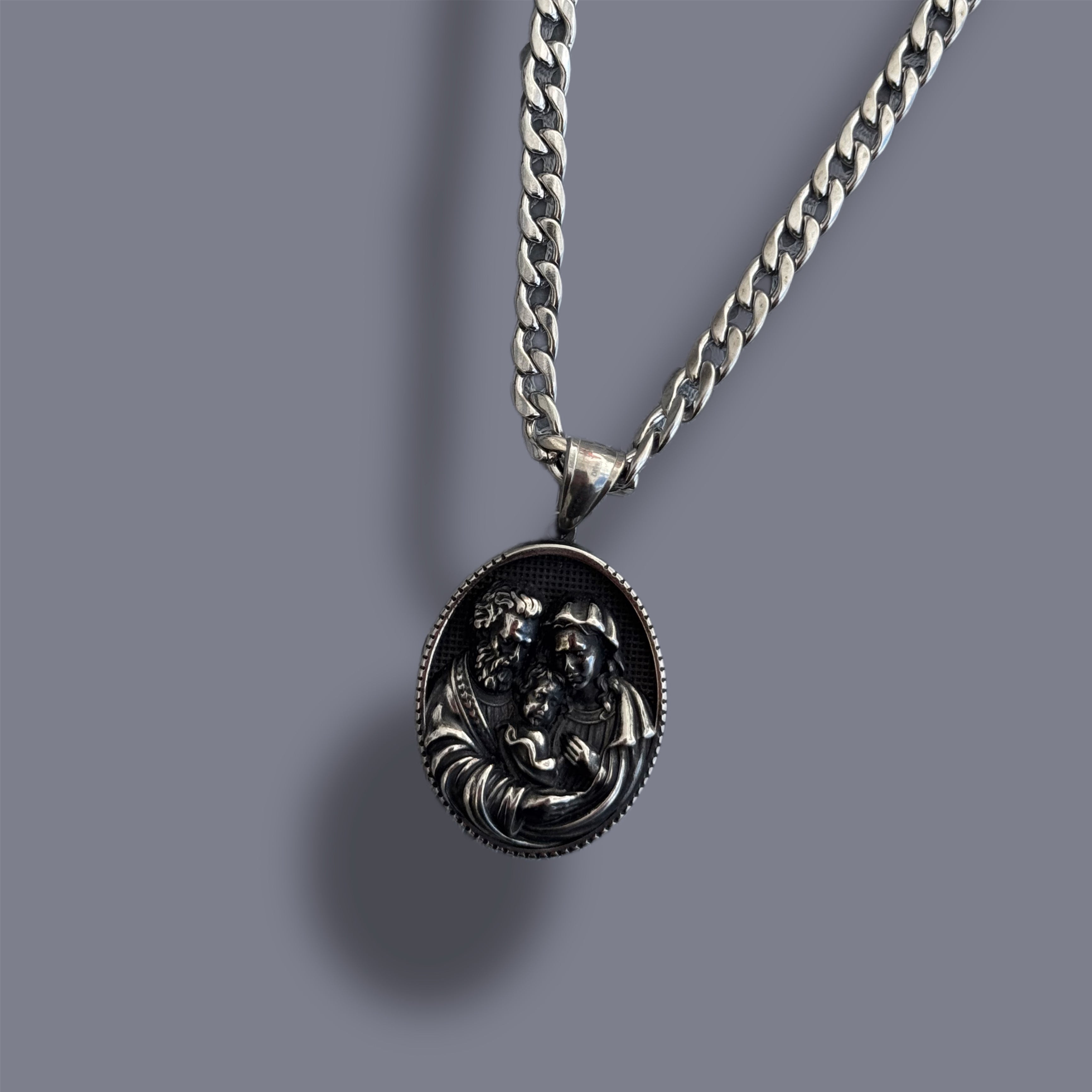 Mary, Joseph and Jesus Necklace